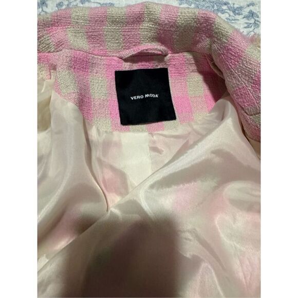 Vera Moda bree Kae check tweed blazer 6 - Picture 6 of 12